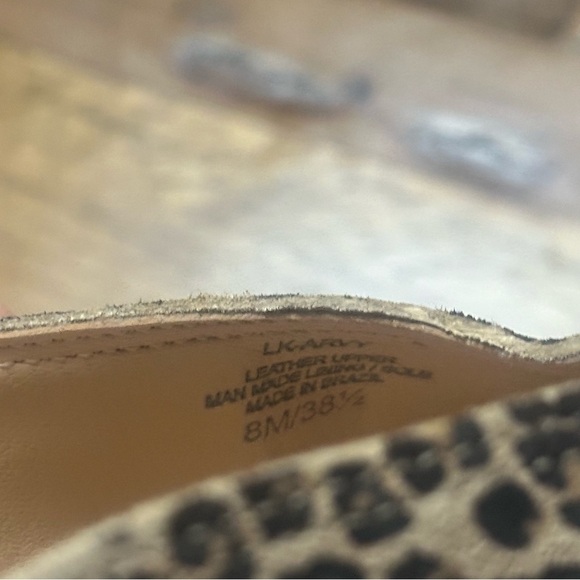 NWOB Lucky Brand Arvy Slip On Mule Leopard Print Eyelash 8 - Picture 6 of 6